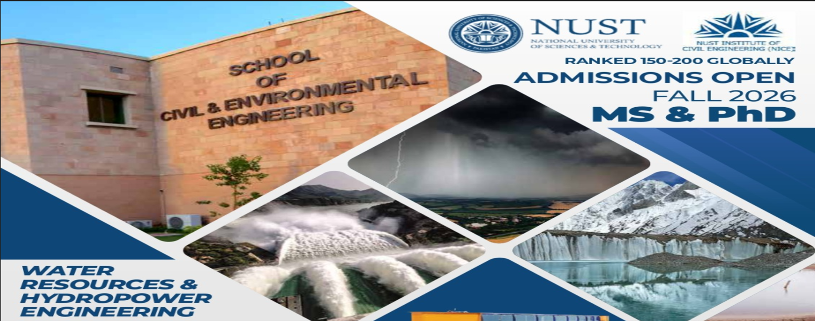 Admission Open MS & PhD WATER RESOURCES & HYDROPOWER ENGINEERING Fall 2026