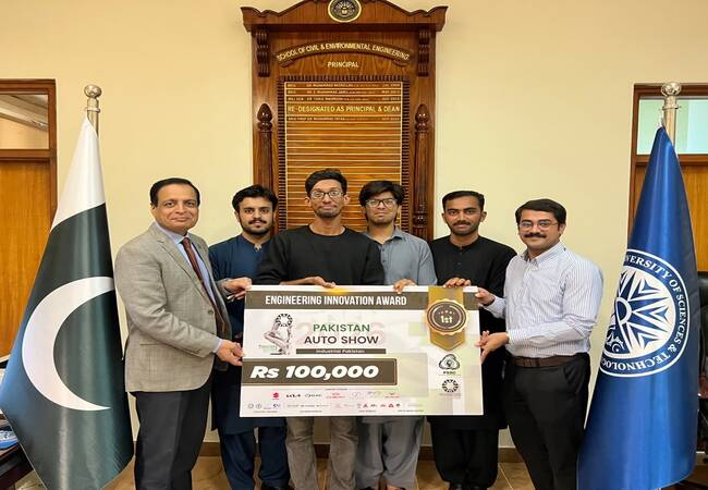 Team NUST Wins First Prize for Engineering Innovation in Pakistan Auto Show 2026